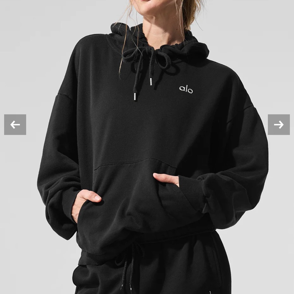 Alo Black Accolade Hoodie